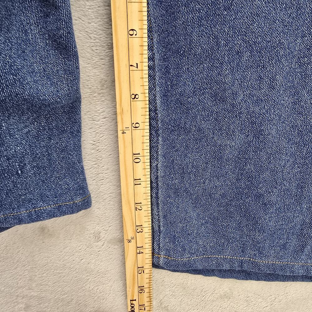 Vintage Hombre Denim Shorts 38 (Fits 42x15) Blue Y2K Skater Chicano Ben Davis - Picture 10 of 13